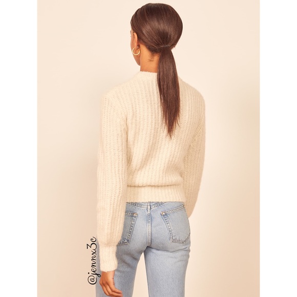 Reformation Tatum Sweater || Ivory - Picture 5 of 15